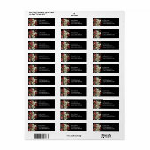 Étiquette Joyeux Noël Peinture Hellebore Conception de vacan (Feuille entière)