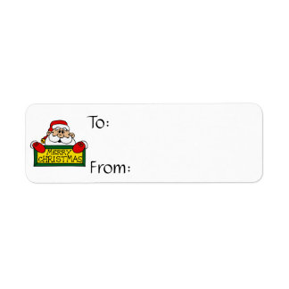 Étiquette Joyeux Noël Père Noël