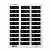 Étiquette Joyeux Nouvel An (Feuille entière)