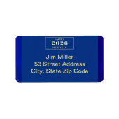 Étiquette Joyeux Nouvel An (Devant)