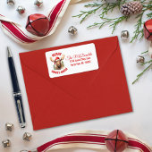 Étiquette Joyeux orignal de Noël