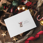 Étiquette Joyeux petit âne de Noël, coutume