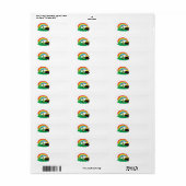 Étiquette Joyeux Saint Patrick's Day Leprechaun (Feuille entière)