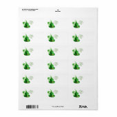 Étiquette Joyeux salutations de la Saint Patrick (Feuille entière)
