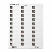 Étiquette Joyeux sapin de Noël (Feuille entière)