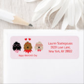 Étiquette Joyeux Valentines Day Mini Goldendoodle Chiens (En situation)