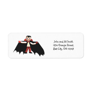 Étiquette Joyeux Vampire d'Halloween