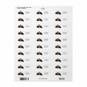 Étiquette Joyeux Vampire d'Halloween (Feuille entière)