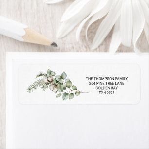 Étiquette Joyeux voeux de Noël pour la famille jote Noël ret