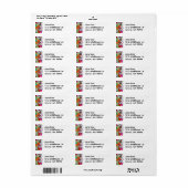Étiquette Joyful Garden Address labels (Feuille entière)