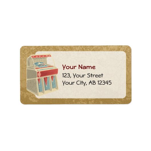 Étiquette Juke-box (Devant)