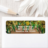 Étiquette JUNGLE PARTY Gold Glam Poster de animal (En situation)