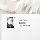 Étiquette Jupe Peacock Beardsley Art Nouveau (En situation)