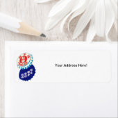 Étiquette Jus de pruneaux vintage (En situation)