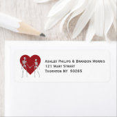 Étiquette Jusqu'à ce que la mort nous sépare Squelette Adres (En situation)