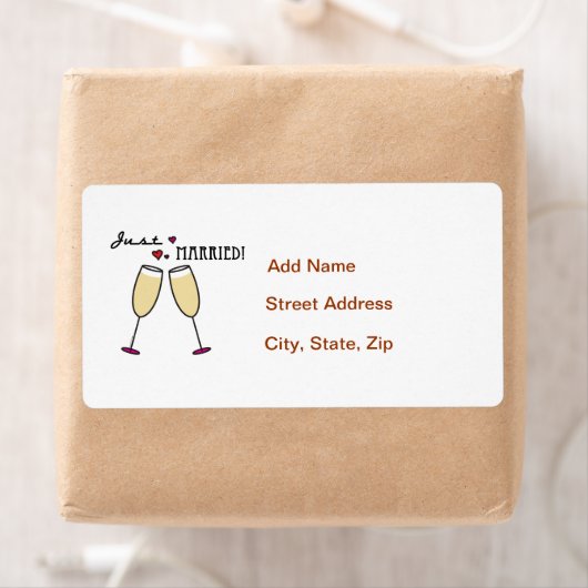 Étiquette Juste marié (En situation)