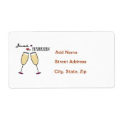 Étiquette Juste marié (Devant)