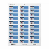 Étiquette Kachka de Noël ukrainien (Canard) (Feuille entière)