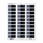 Étiquette Kaléidoscope à fleurs intérieures (Feuille entière)