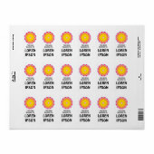 Étiquette Kaleidoscopic - Plaque de livre (Feuille entière)