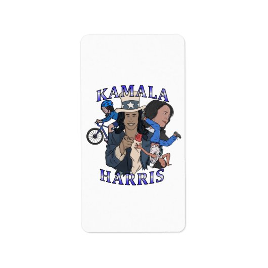 Étiquette Kamala Harris Bootleg Rap (Devant)