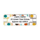 Étiquette Kandinsky Rectangles avec Ovals (Devant)