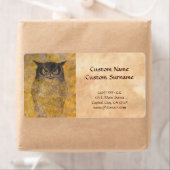 Étiquette Katsuda Yukio Owl japonais oriental fine art (En situation)