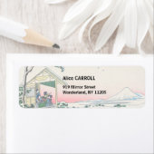 Étiquette Katsushika Hokusai - Maison de thé à Koishikawa (En situation)