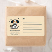 Étiquette Kawaii/ chibi expédition de chiens (En situation)