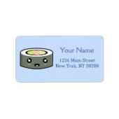 Étiquette Kawaii Sushi (Devant)