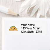 Étiquette Kawaii Taco (En situation)