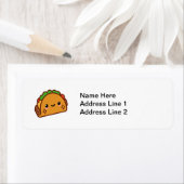 Étiquette Kawii Taco Face (En situation)