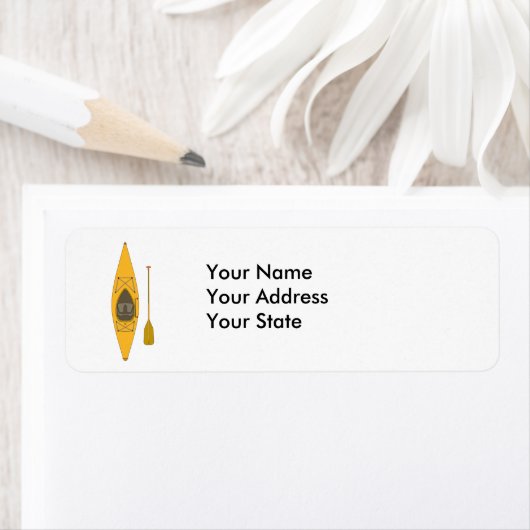 Étiquette kayak (En situation)