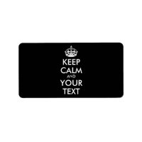 KEEP CALM personnalisé et votre texte - blanc