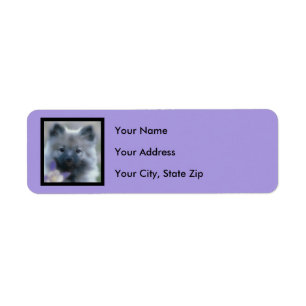 Étiquette Keeshond et Columbine - Photo de chien