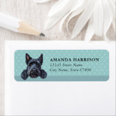 Étiquette Kerry Blue Terrier Dog Return Address Labels (En situation)