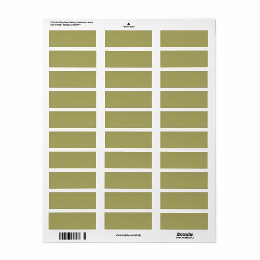 Étiquette Khaki (Feuille entière)