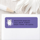 Étiquette Kids Kitty Chat Cute (En situation)