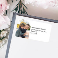 Kids Photo Simple Modern Return Adresse