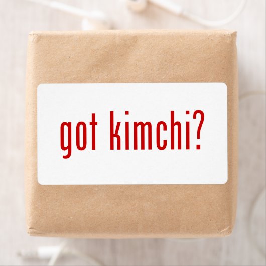 Étiquette Kimchi ? (En situation)