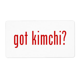 Étiquette Kimchi ?
