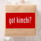 Étiquette Kimchi ? (En situation)