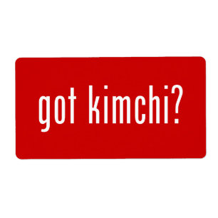 Étiquette Kimchi ?