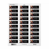 Étiquette Kimono japonais Floral Art Motif (Feuille entière)