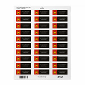 Étiquette Kine de Halloween (Feuille entière)