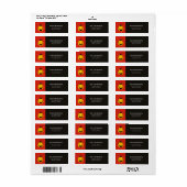 Étiquette Kine de Halloween (Feuille entière)