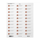 Étiquette King Charles Cavalier Return Address Labels (Feuille entière)