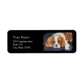 Étiquette king Charles spaniel  Return Address Labels (Devant)