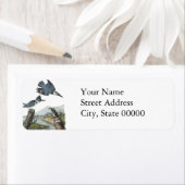 Étiquette Kingfisher Belted, John Audubon (En situation)