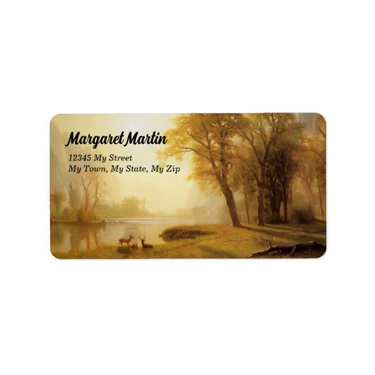 Étiquette Kings River Canyon 1868 Adresse Vintage (Devant)